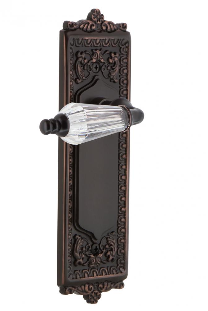 Nostalgic Warehouse Egg & Dart Plate Passage Parlor Lever in Timeless Bronze