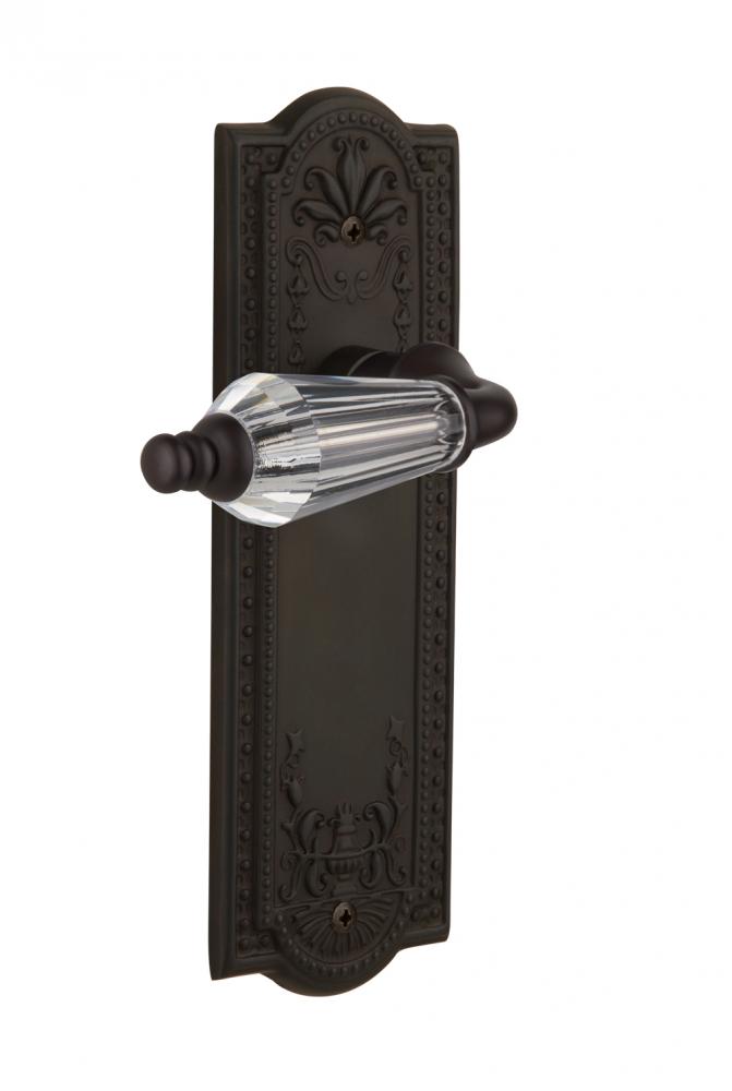 Nostalgic Warehouse Meadows Plate Passage Parlor Lever in Oil-Rubbed Bronze