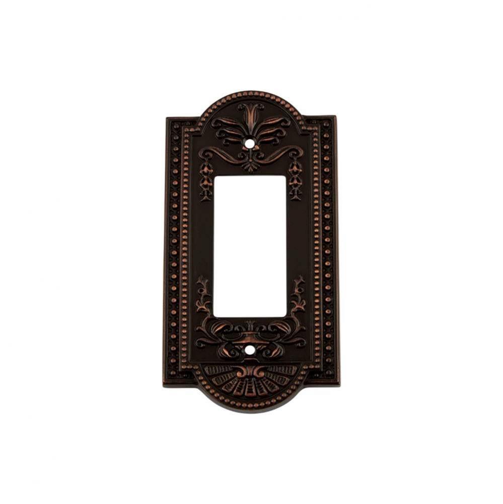 Nostalgic Warehouse Meadows Switch Plate with Single Rocker in Timeless Bronze