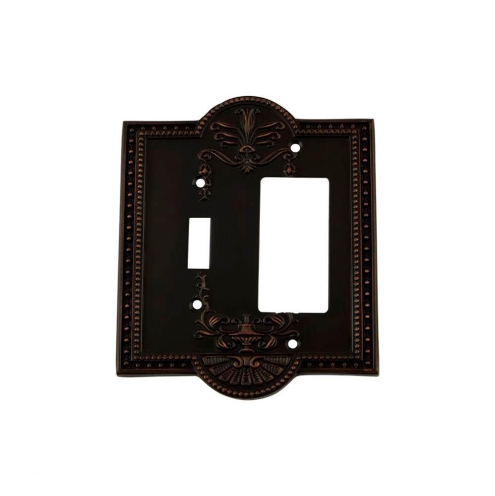 Nostalgic Warehouse Meadows Switch Plate with Toggle and Rocker in Timeless Bronze