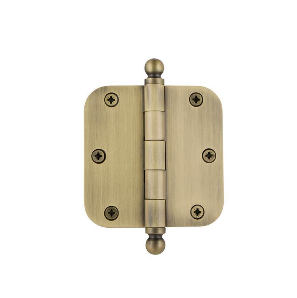 Nostalgic Warehouse 3.5'' Ball Tip Residential Hinge with 5/8'' Radius Corners