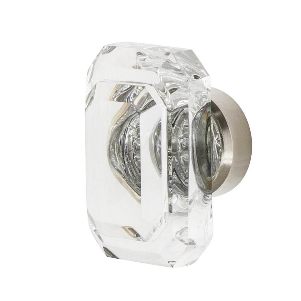 Nostalgic Warehouse Baguette Cut Clear Crystal 1 9/16'' Cabinet Knob in Polished Nickel