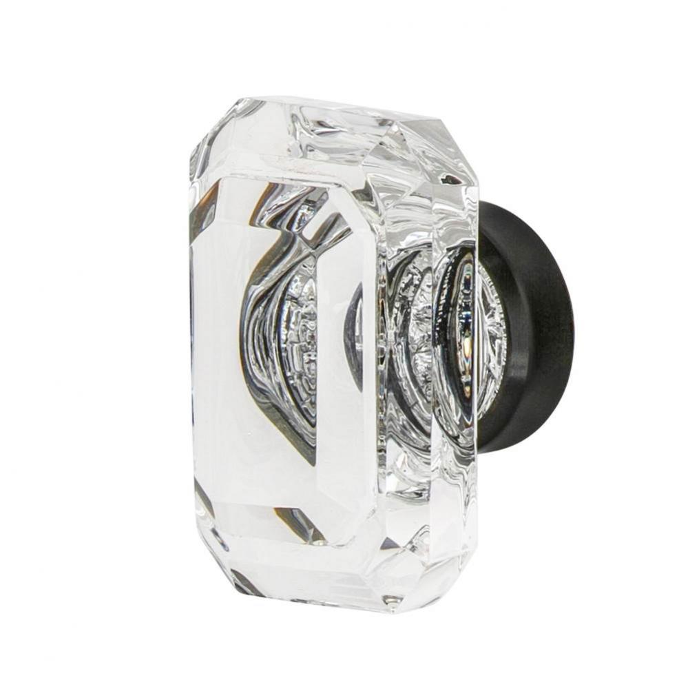 Nostalgic Warehouse Baguette Cut Clear Crystal 1 9/16'' Cabinet Knob in Timeless Bronze