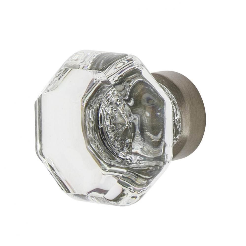 Nostalgic Warehouse Waldorf Crystal 1 3/8'' Cabinet Knob in Satin Nickel