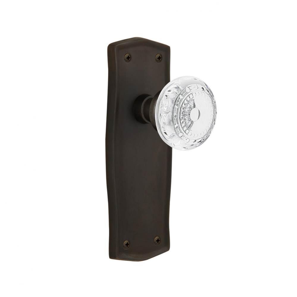 Nostalgic Warehouse Prairie Plate Passage Crystal Meadows Knob in Oil-Rubbed Bronze