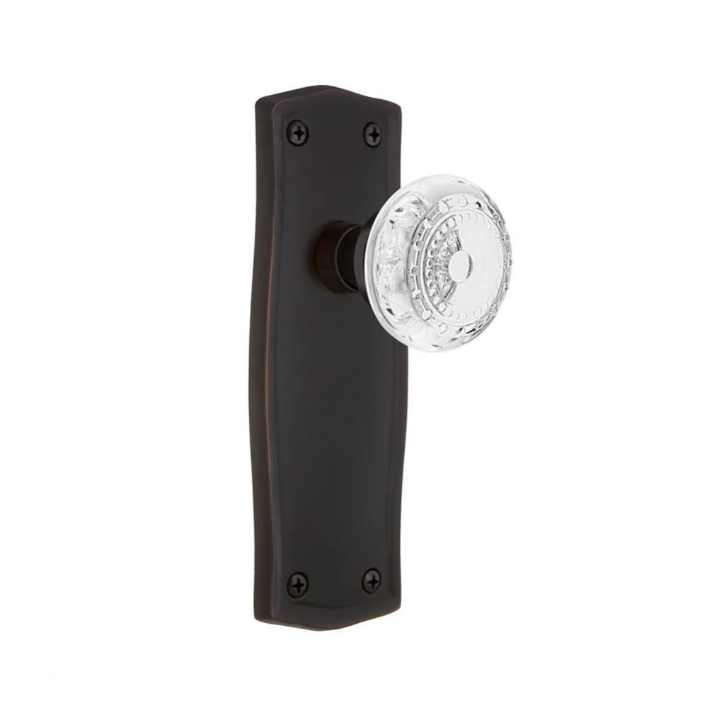 Nostalgic Warehouse Prairie Plate Passage Crystal Meadows Knob in Timeless Bronze