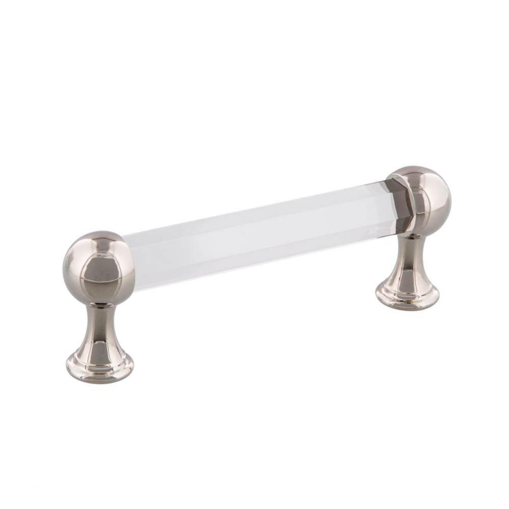 Nostalgic Warehouse Crystal Handle Pull 3.75'' On Center in Polished Nickel