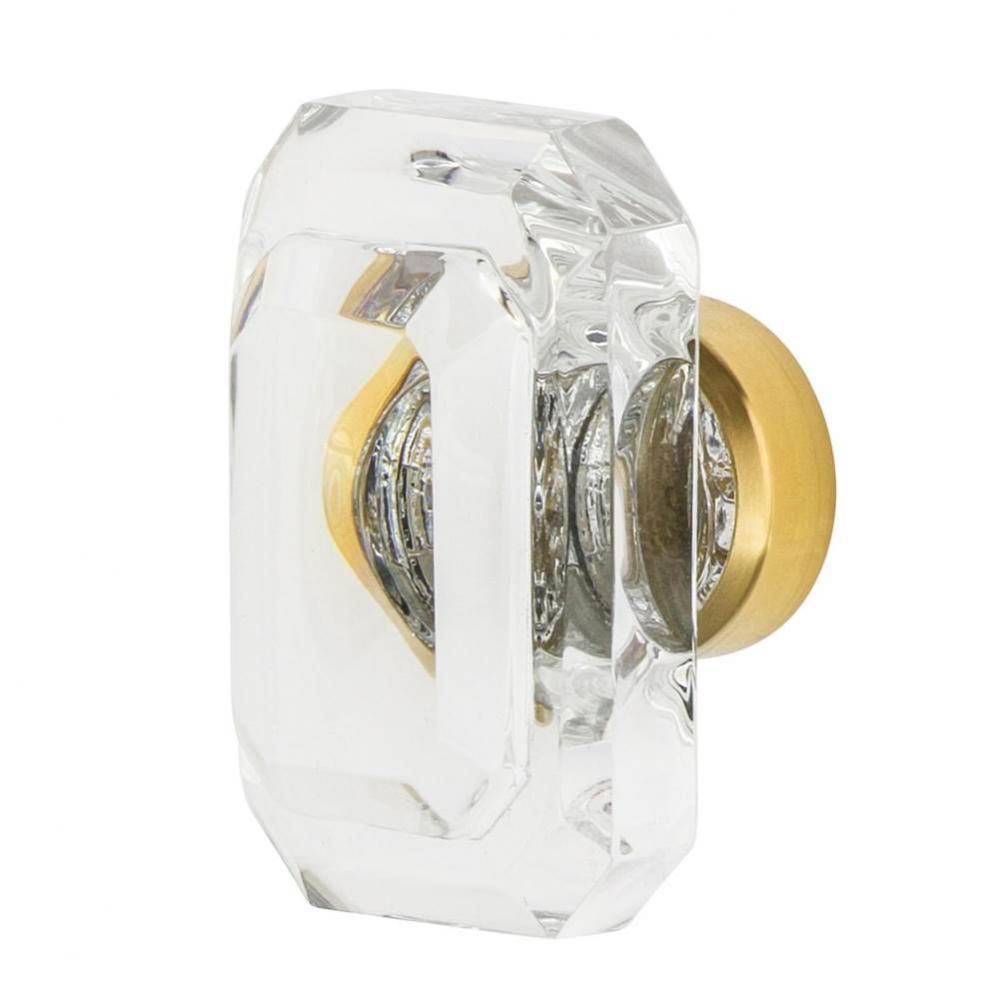Nostalgic Warehouse Baguette Cut Crystal 1 3/4'' Cabinet Knob in Unlacquered Brass