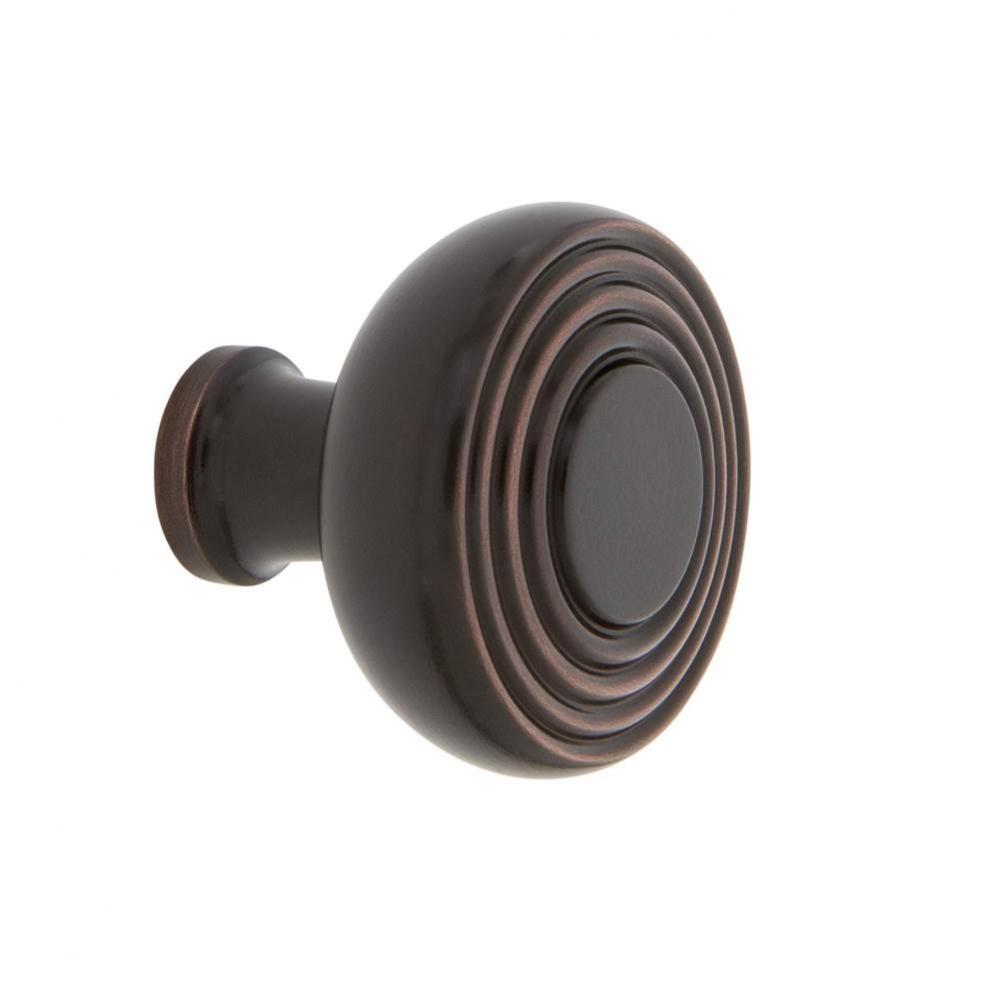 Nostalgic Warehouse Deco Brass 1 3/8'' Cabinet Knob in Timeless Bronze
