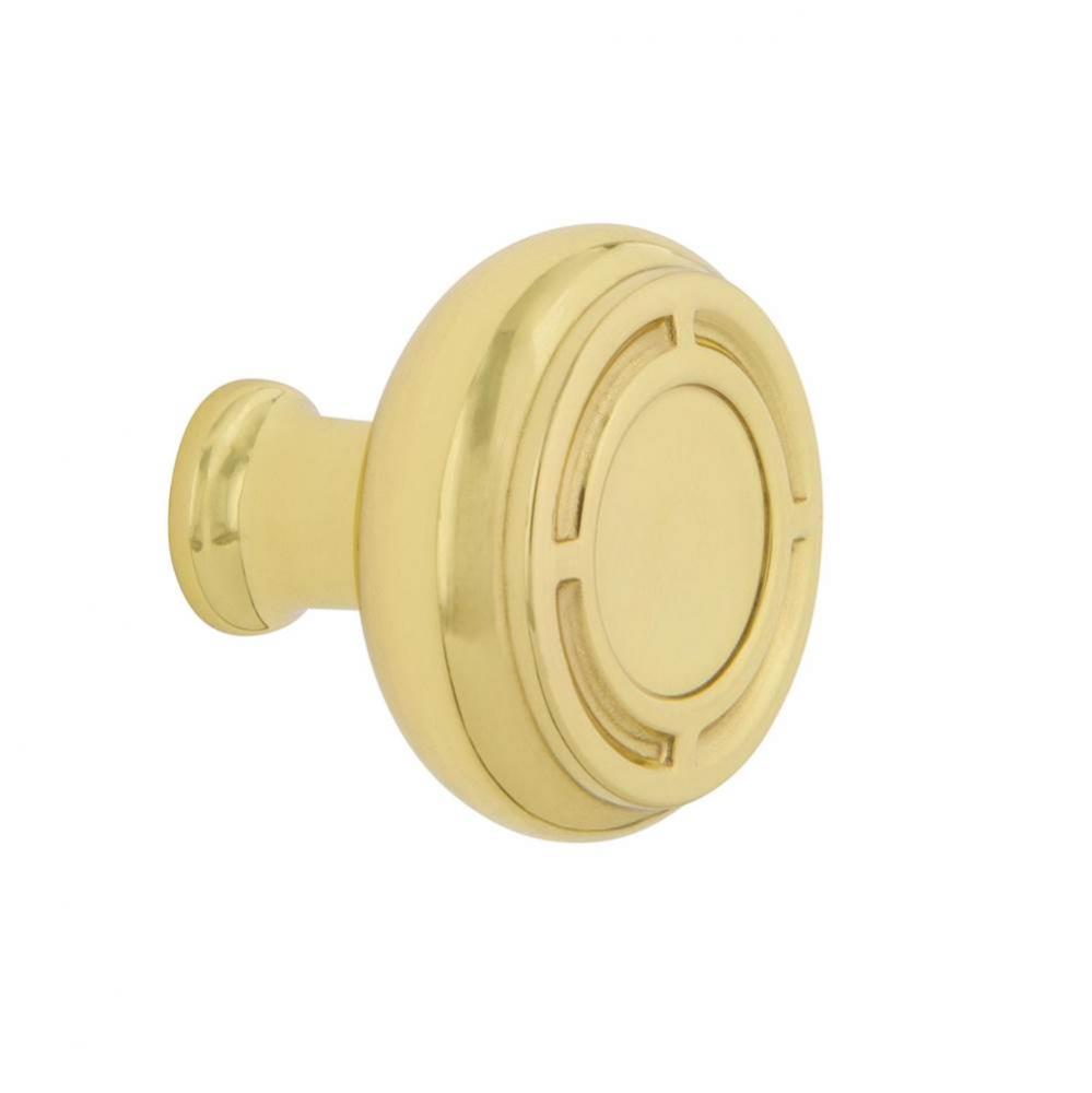 Nostalgic Warehouse Mission Brass 1 3/8'' Cabinet Knob in Unlacquered Brass