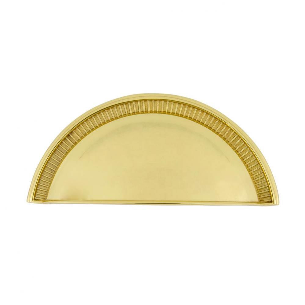 Nostalgic Warehouse Cup Pull Soleil in Unlacquered Brass