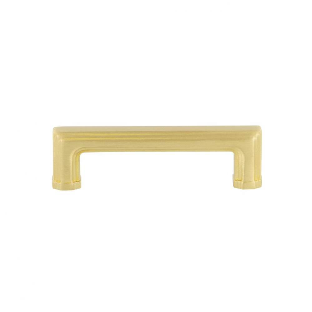 Nostalgic Warehouse Carre'' Handle Pull 3'' On Center in Satin Brass