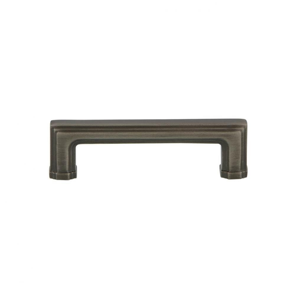 Nostalgic Warehouse Carre'' Handle Pull 3'' On Center in Antique Pewter