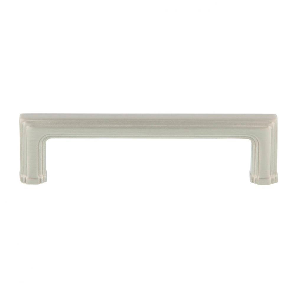 Nostalgic Warehouse Carre'' Handle Pull 4'' On Center in Satin Nickel