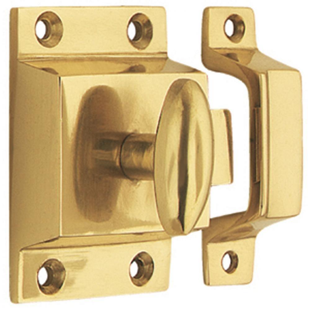 Nostalgic Warehouse Plain Flush Catch in Polished Brass