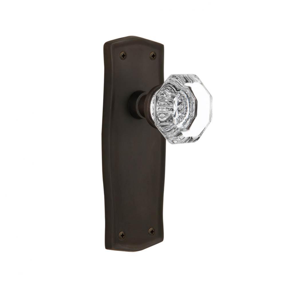 Nostalgic Warehouse Prairie Plate Privacy Waldorf Door Knob in Oil-Rubbed Bronze