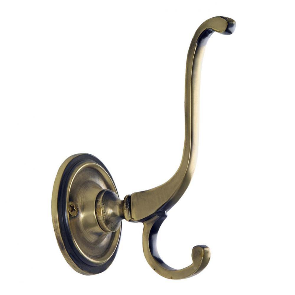 Nostalgic Warehouse Plain Coat Hook in Antique Brass