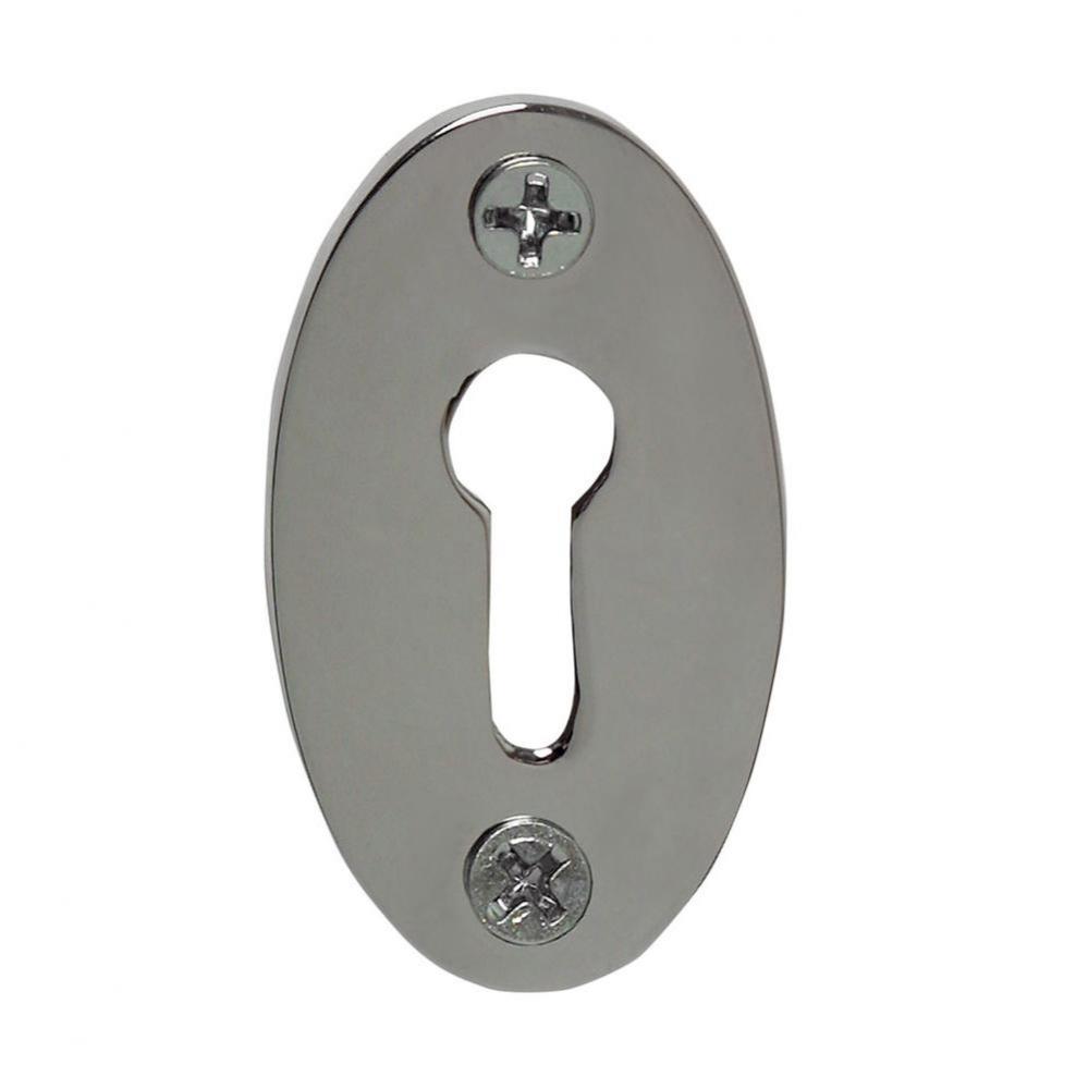 Nostalgic Warehouse Classic Keyhole Cover in Bright Chrome
