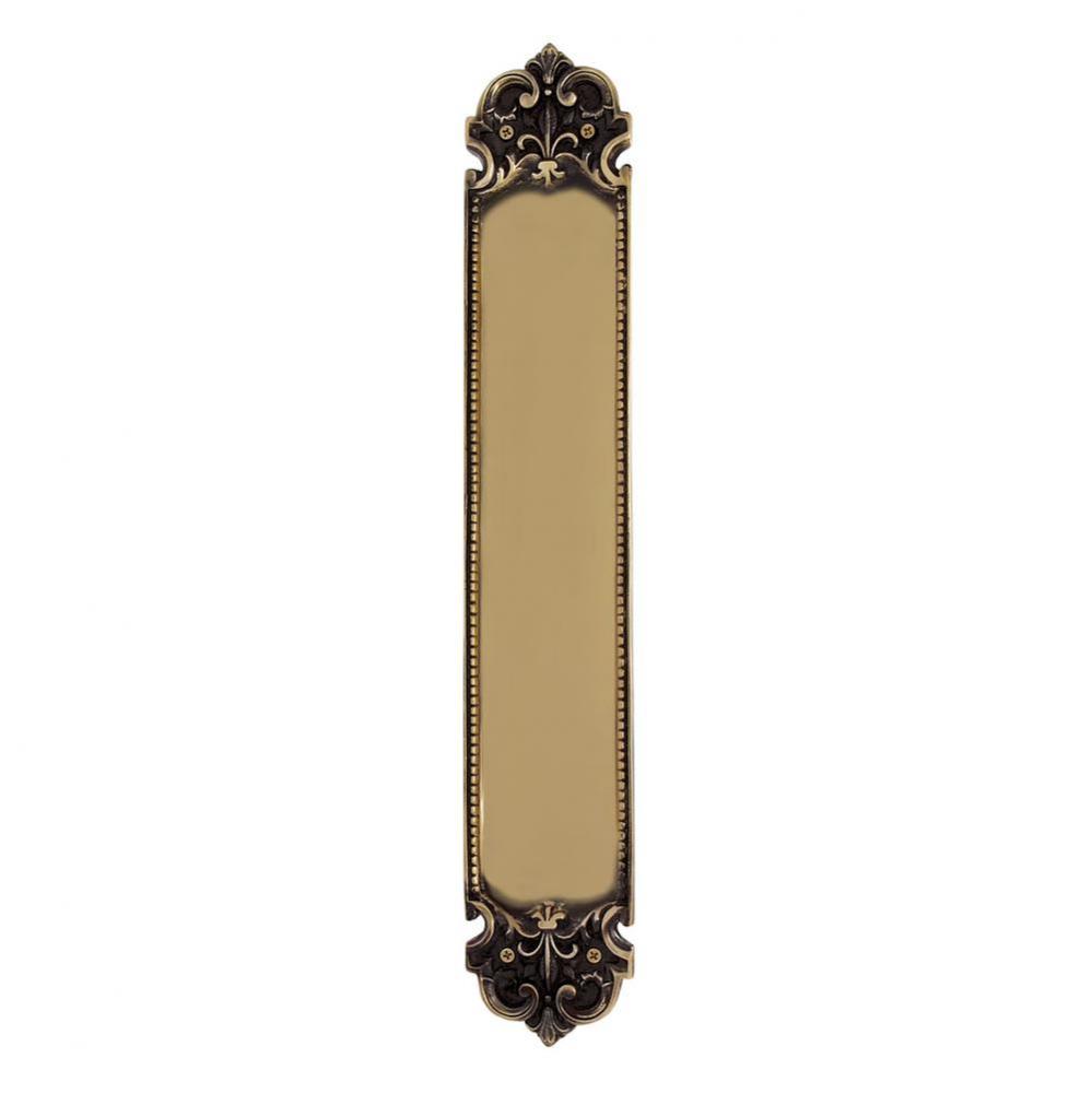 Nostalgic Warehouse San Francisco Pushplate in Antique Brass