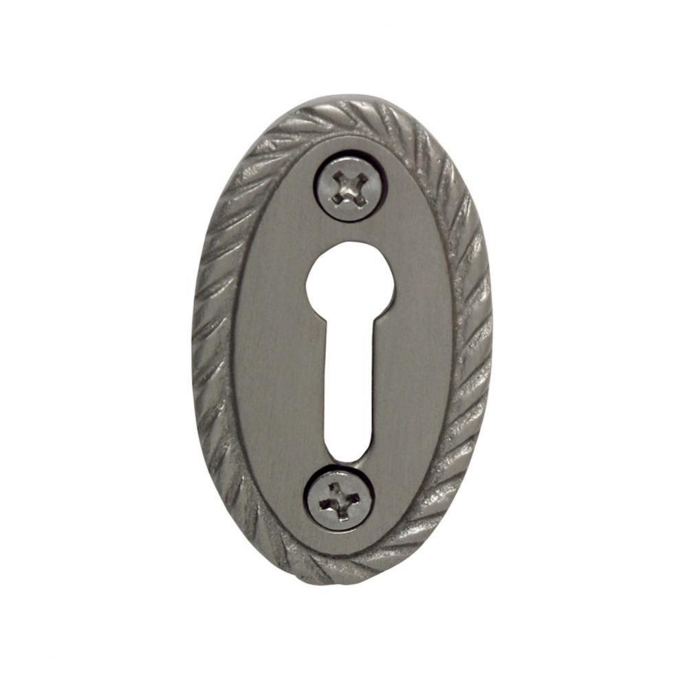 Nostalgic Warehouse Rope Keyhole Cover in Satin Nickel
