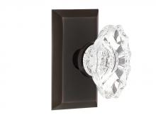 Nostalgic Warehouse 700367 - Nostalgic Warehouse Studio Plate Passage Chateau Door Knob in Timeless Bronze