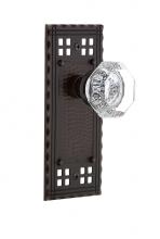 Nostalgic Warehouse 700534 - Nostalgic Warehouse Craftsman Plate Single Dummy Waldorf Door Knob in Timeless Bronze