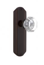 Nostalgic Warehouse 700548 - Nostalgic Warehouse Deco Plate Single Dummy Waldorf Door Knob in Timeless Bronze