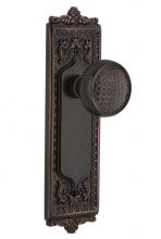 Nostalgic Warehouse 700553 - Nostalgic Warehouse Egg & Dart Plate Single Dummy Craftsman Door Knob in Timeless Bronze