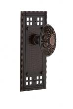 Nostalgic Warehouse 700803 - Nostalgic Warehouse Craftsman Plate Double Dummy Victorian Door Knob in Timeless Bronze