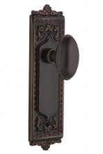 Nostalgic Warehouse 700826 - Nostalgic Warehouse Egg & Dart Plate Double Dummy Homestead Door Knob in Timeless Bronze