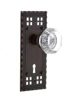 Nostalgic Warehouse 703832 - Nostalgic Warehouse Craftsman Plate Interior Mortise Waldorf Door Knob in Timeless Bronze