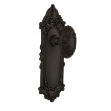 Nostalgic Warehouse 704103 - Nostalgic Warehouse Victorian Plate Single Dummy Victorian Door Knob in Oil-Rubbed Bronze