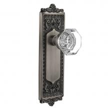 Nostalgic Warehouse 704237 - Nostalgic Warehouse Egg & Dart Plate Double Dummy Waldorf Door Knob in Antique Pewter
