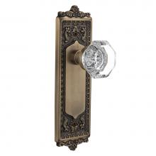 Nostalgic Warehouse 704246 - Nostalgic Warehouse Egg & Dart Plate Single Dummy Waldorf Door Knob in Antique Brass