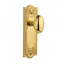 Nostalgic Warehouse 704332 - Nostalgic Warehouse Meadows Plate Double Dummy Homestead Door Knob in Polished Brass