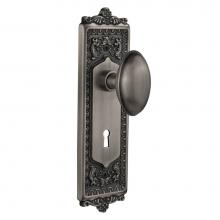 Nostalgic Warehouse 704856 - Nostalgic Warehouse Egg & Dart Plate Interior Mortise Homestead Door Knob in Antique Pewter