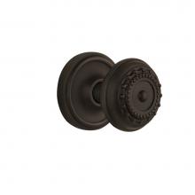 Nostalgic Warehouse 704976 - Nostalgic Warehouse Classic Rosette Interior Mortise Meadows Door Knob in Oil-Rubbed Bronze