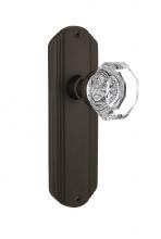 Nostalgic Warehouse 705642 - Nostalgic Warehouse Deco Plate Privacy Waldorf Door Knob in Oil-Rubbed Bronze