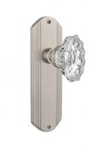 Nostalgic Warehouse 705966 - Nostalgic Warehouse Deco Plate Passage Chateau Door Knob in Satin Nickel