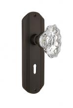Nostalgic Warehouse 705982 - Nostalgic Warehouse Deco Plate with Keyhole Privacy Chateau Door Knob in Oil-Rubbed Bronze