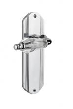 Nostalgic Warehouse 706017 - Nostalgic Warehouse Deco Plate Privacy Parlor Lever in Bright Chrome