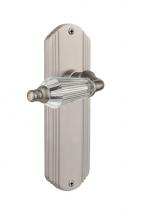 Nostalgic Warehouse 706020 - Nostalgic Warehouse Deco Plate Privacy Parlor Lever in Satin Nickel