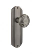 Nostalgic Warehouse 706046 - Nostalgic Warehouse Deco Plate Passage Deco Door Knob in Antique Pewter