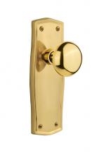 Nostalgic Warehouse 706192 - Nostalgic Warehouse Prairie Plate Double Dummy New York Door Knob in Polished Brass