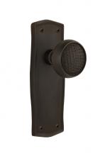 Nostalgic Warehouse 706846 - Nostalgic Warehouse Prairie Plate Double Dummy Craftsman Door Knob in Oil-Rubbed Bronze