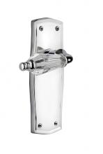 Nostalgic Warehouse 706956 - Nostalgic Warehouse Prairie Plate Single Dummy Parlor Lever in Bright Chrome