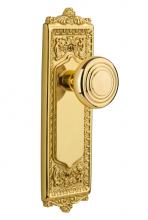 Nostalgic Warehouse 707130 - Nostalgic Warehouse Egg & Dart Plate Double Dummy Deco Door Knob in Polished Brass