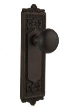 Nostalgic Warehouse 707485 - Nostalgic Warehouse Egg & Dart Plate Double Dummy New York Door Knob in Oil-Rubbed Bronze