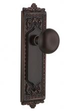 Nostalgic Warehouse 707488 - Nostalgic Warehouse Egg & Dart Plate Double Dummy New York Door Knob in Timeless Bronze