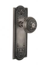 Nostalgic Warehouse 707496 - Nostalgic Warehouse Meadows Plate Double Dummy Egg & Dart Door Knob in Antique Pewter